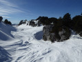 un (canyon) enneigé à 1700m d'altitude