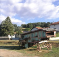 An old threshing machine