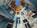 Une cour peinte du quartier de Nadodrze