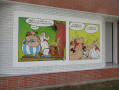 Une des deux fresques reproduites sur les murs de la Maison de la petite enfance