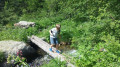 Une passerelle amusante à franchir