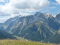 Val Ferret with Mont Blanc Massif beyond