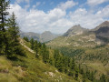 Crête de la Lausetta depuis le Col de la Lombarde