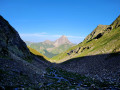 Vallon d'Arrious vue sur le Pic du Midi d'Ossau