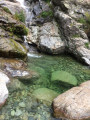 Vasque en aval de la cascade des Anglais