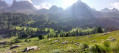 Versant alpin en fin d'après-midi