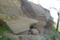 Vestiges du lahar volcanique