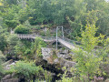 View above the suspension bridge