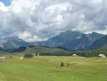 View across the plateau to the Bornes massif