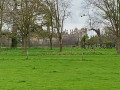 View from road of Burghley House
