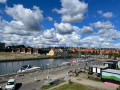 View of the canal Kærlighedsbroen Fredericia