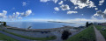 View of the seaside from the bank