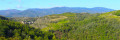Village de Malleval et Massif du Pilat. Village de Malleval et Massif du Pilat.