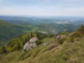 Village et Pog de Montségur vus de la Frau