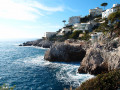 Villas du Cap de Nice vu du sentier côtier