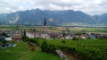 La plaine du Rhône et les vignes de Vionnaz