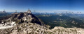 Vue annotée des sommets depuis la Tête de l'Aupet, vers l'Ouest Vue annotée des sommets depuis la Tête de l'Aupet, vers l'Ouest