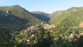 Vue au départ de la randonnée, Le Rozier