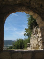 View from a window of the chapel