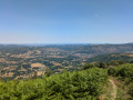 Vue de Foix sur la mont&eacute;e vers le Col Blanc