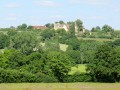 Vue de l'église et du château Vue de l'église et du château
