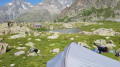 Vue de notre zone de bivouac