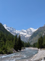 Vue de Vermiana vers le glacier du Grand Crou et les 3000 m environnants