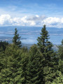vue depuis la col de l'Encrenaz avant d'arriver à la statue