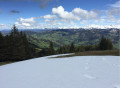 Vue depuis la crête avant d'arriver au Wildspitz