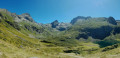 Vue depuis le col au dessus du refuge d'Espingo Vue depuis le col au dessus du refuge d'Espingo
