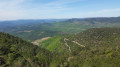 Vue depuis le  Col du Vent sur la forêt de Parlatges