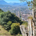 Vue depuis le haut du chemin vers Grenoble