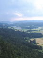 Vue des lacs de Bellefontaine depuis la roche Champion