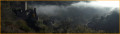 vue du château qui sort de la brume