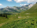 Vue du col de Châtillon avant de commencer la descente Vue du col de Châtillon avant de commencer la descente