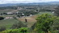 Vue du hameau de Villedieu et la chaine pyrénnéenne audoise