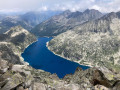 Vue du lac Capdelong depuis le turon de Néouvielle