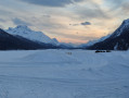 De Sils Maria à Surlej en traversant le Lac gelé de Silvaplana