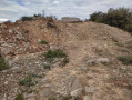 Vue du monticule de terre