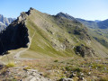 Vue du sentier depuis le sommet du Drouvet