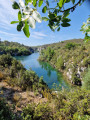 Vue en arrivant dans les Gorges