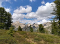 vue en direction des lacs Negre et Graveirette
