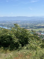 Vue imprenable sur le Rhône et les massif montagneux