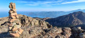 View of the sea from the summit