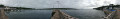 Vue panoramique depuis la jetée de l'Auberlac'h