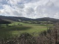 Vue panoramique des terres agricoles et de la Chapelle