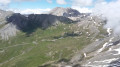 Vue plongeante du refuge et du col d'Agnel