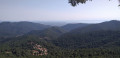 Vue sur Ania et la mer au loin