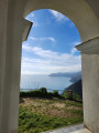 vue sur baie Riomaggiore depuis le sanctuaire
