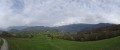 Vue sur Belledonne au sommet de Bellevue